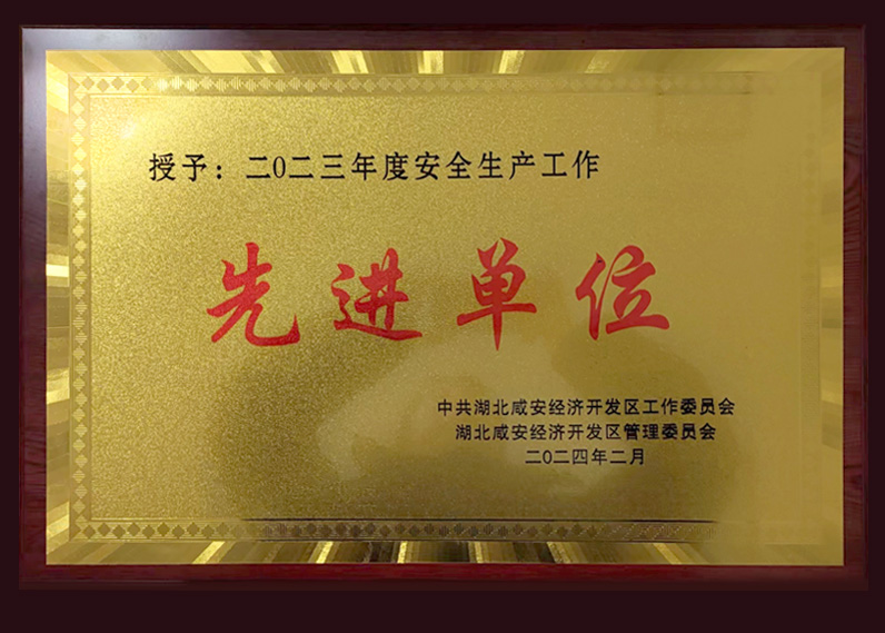 二0二三年度安全生產(chǎn)工作先進(jìn)單位